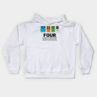 Four More Guitar Pedals Light Theme Kids Hoodie